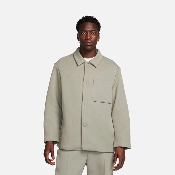 NWT Nike Sportswear Tech Fleece Reimagined Men's Oversized Shacket Green X-Large